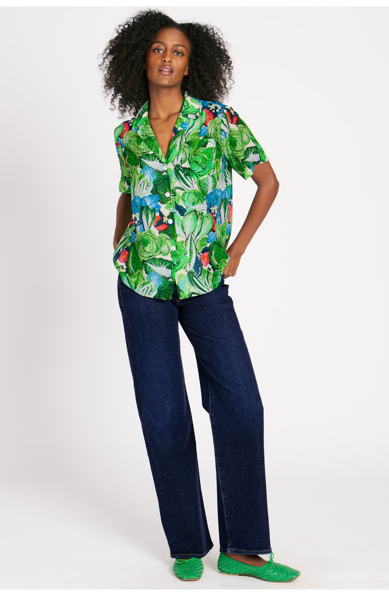 RACHEL ANTONOFF James Shirt, Alternate, color, Radicchio & Citrus