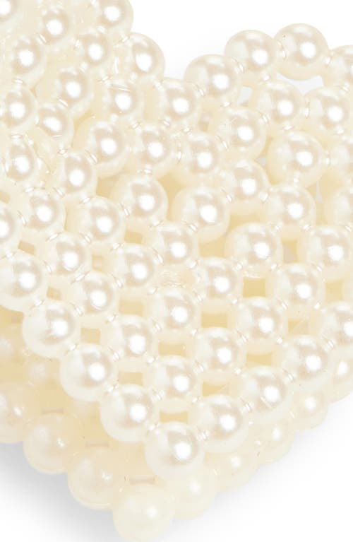 Cara 2-pack Faux Pearl Jaw Clips In White