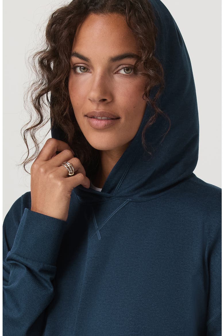 Halo Modern Relaxed Hoodie, Alternate, color, BLUE COAST HEATHER
