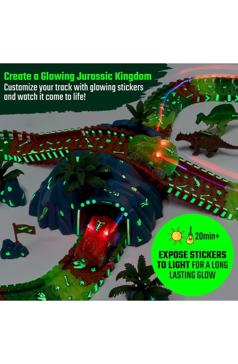 JitteryGit Dino-Track-Forest, Alternate, color, Green