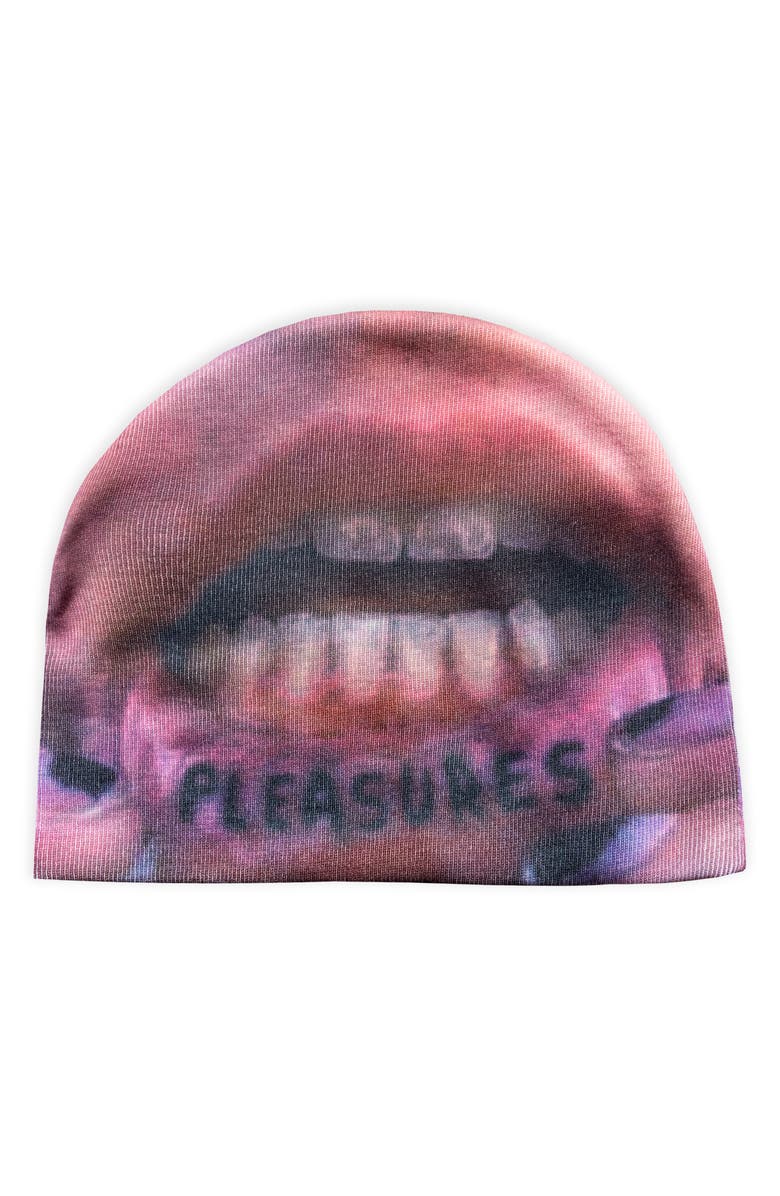 PLEASURES Tattoo Skully Beanie, Main, color,