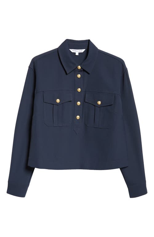 Veronica Beard Colvin Long-sleeve Top In Navy