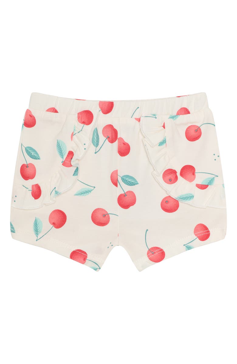 PL Baby by Petit Lem 5-Piece Cherry Print Gift Set, Alternate, color, Cherries