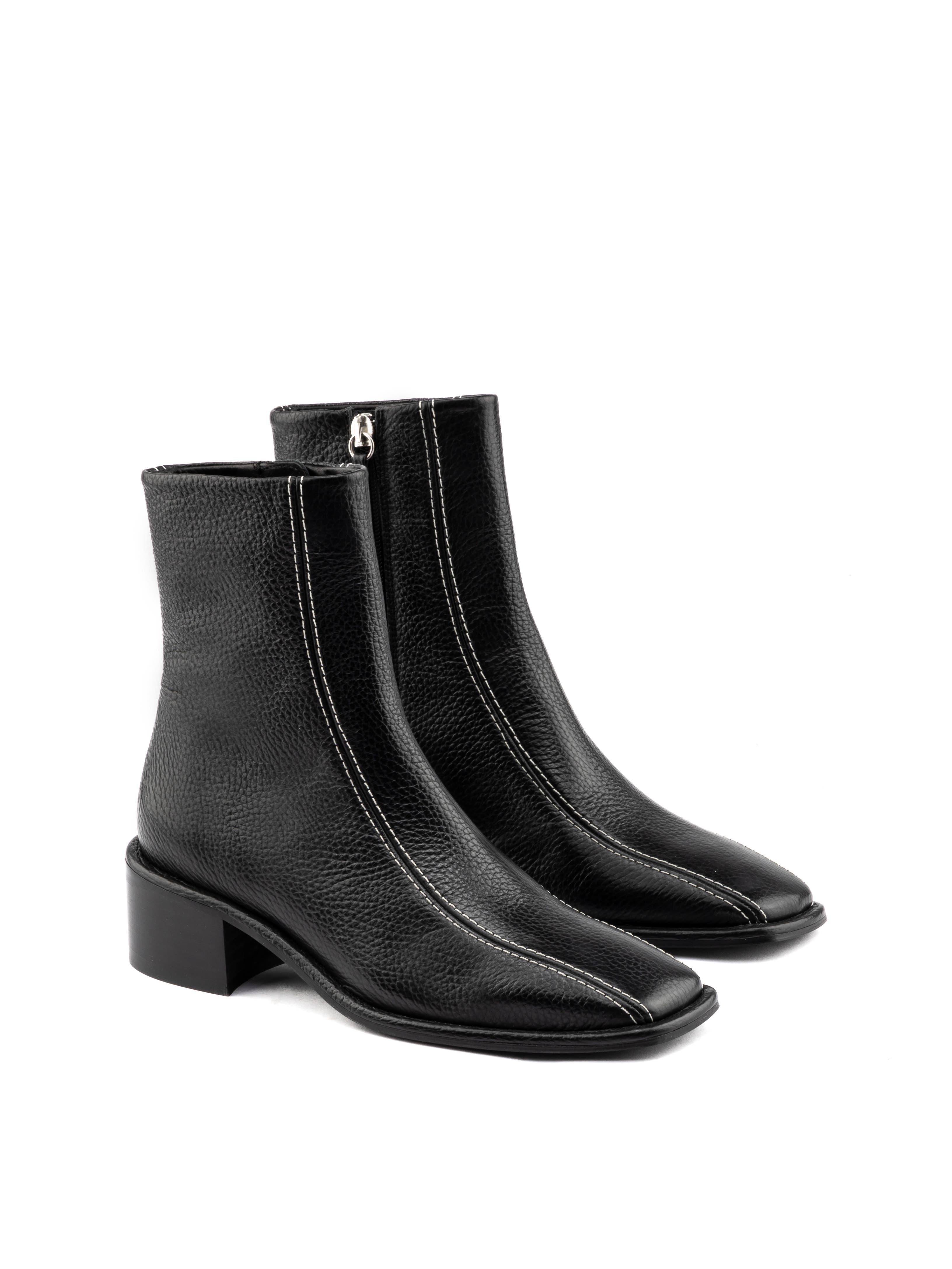 Maguire Sevilla Boot, Main, color, Black With White Stiches