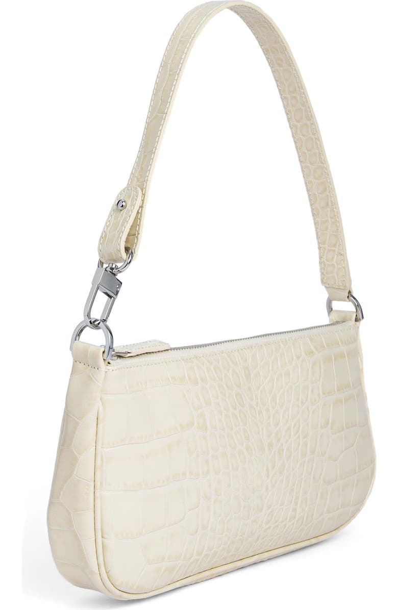 By Far Rachel Croc Embossed Leather Bag, Alternate, color,