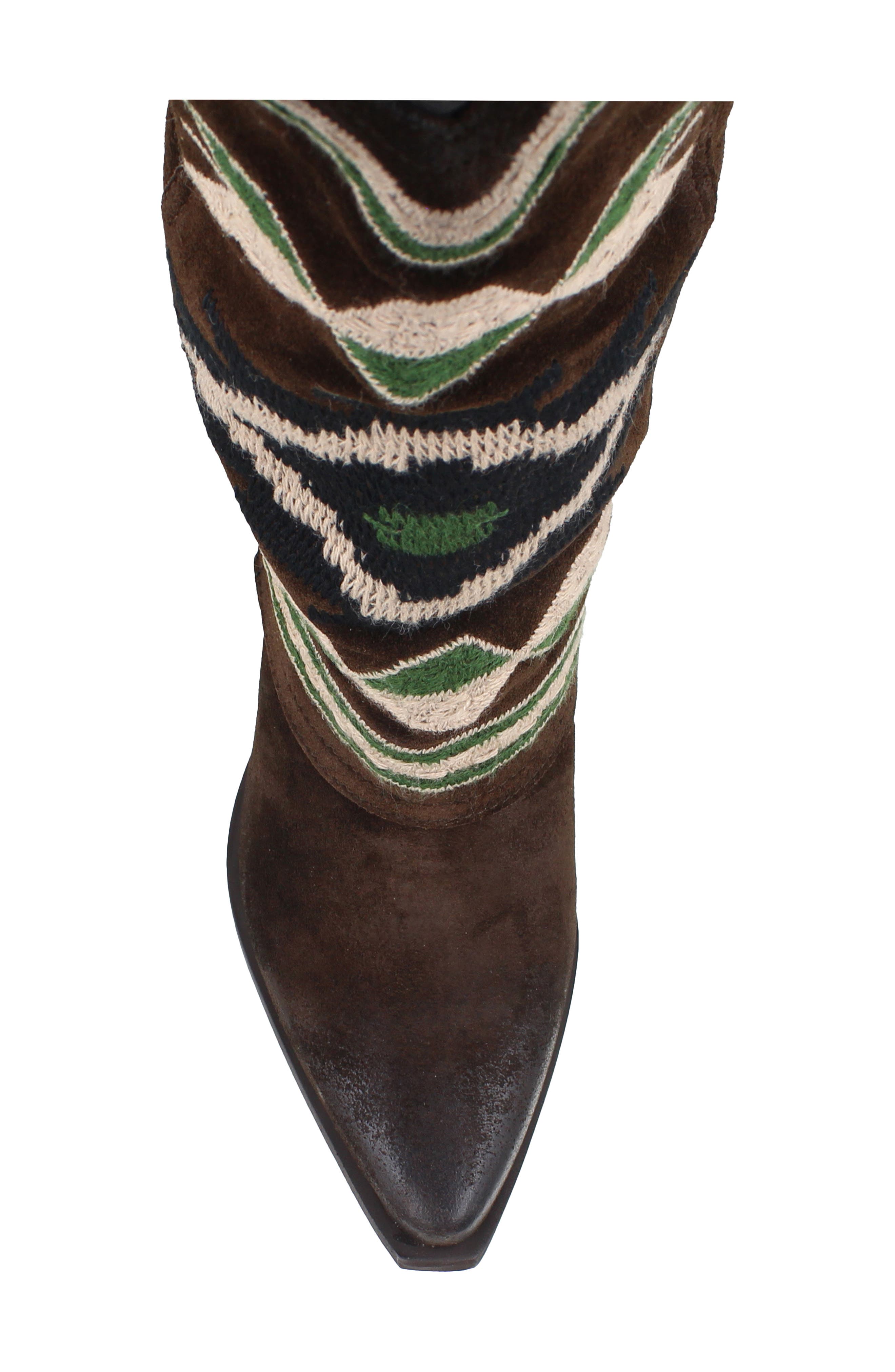 ZIGI Azra Western Boot, Alternate, color, Brown Suede