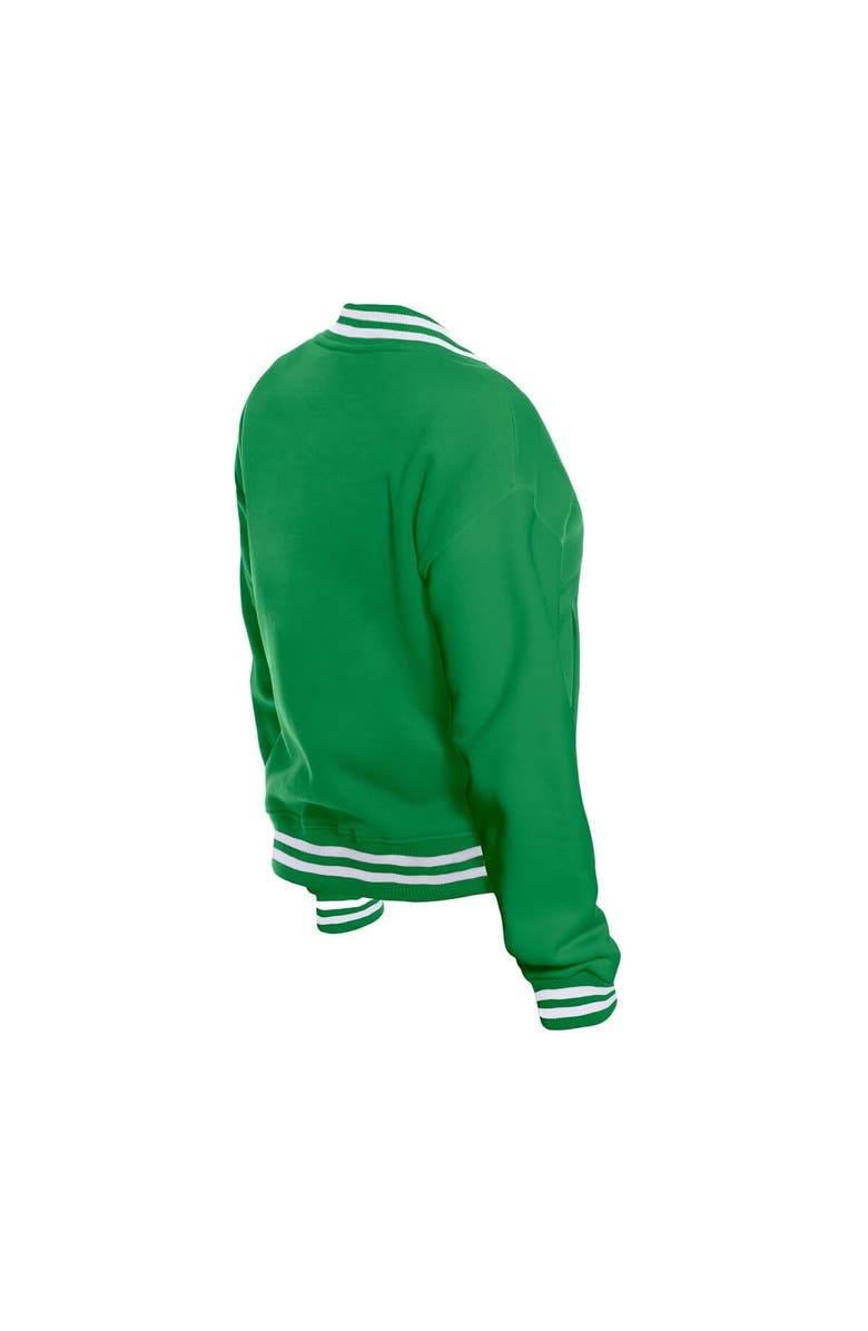 New Era Women's New Era  Kelly Green Philadelphia Eagles Throwback Fleece Full-Snap Jacket, Alternate, color, Kelly Green