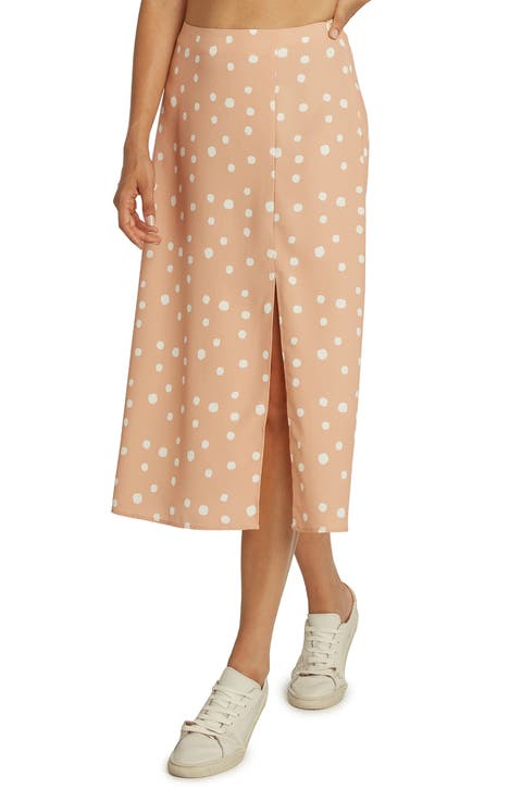 Dede Polka Dot Midi Skirt
