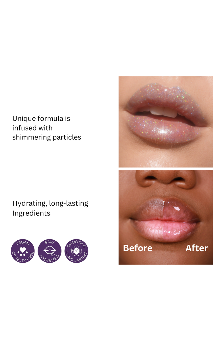 Queen Cosmetics Diamond Shimmer High Shine Lip Gloss, Alternate, color, Moon Stone