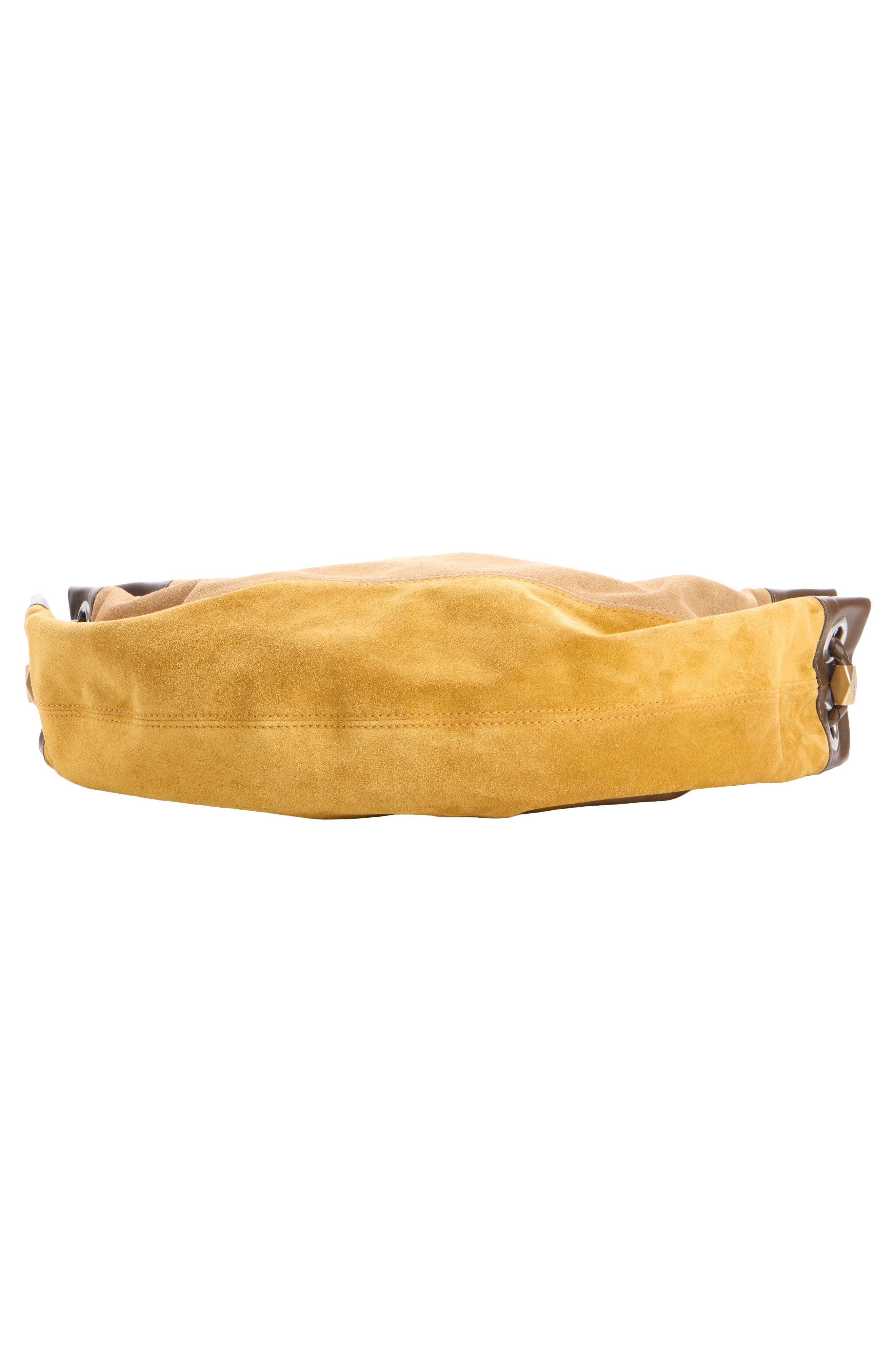 Isabel Marant Medium Maia Colorblock Suede Shoulder Bag, Alternate, color, Multicolor Khaki