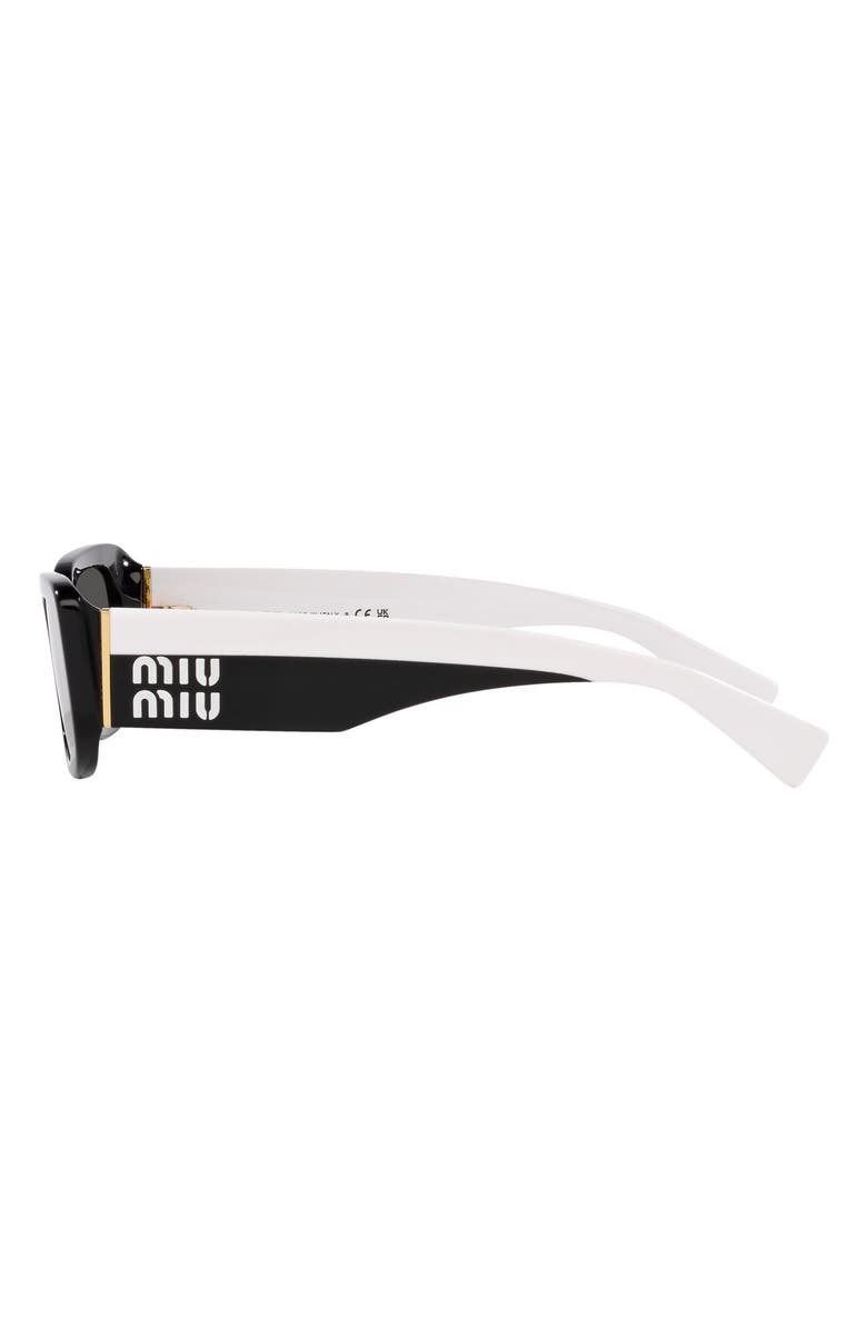 Miu Miu 51mm Rectangular Sunglasses, Alternate, color, 