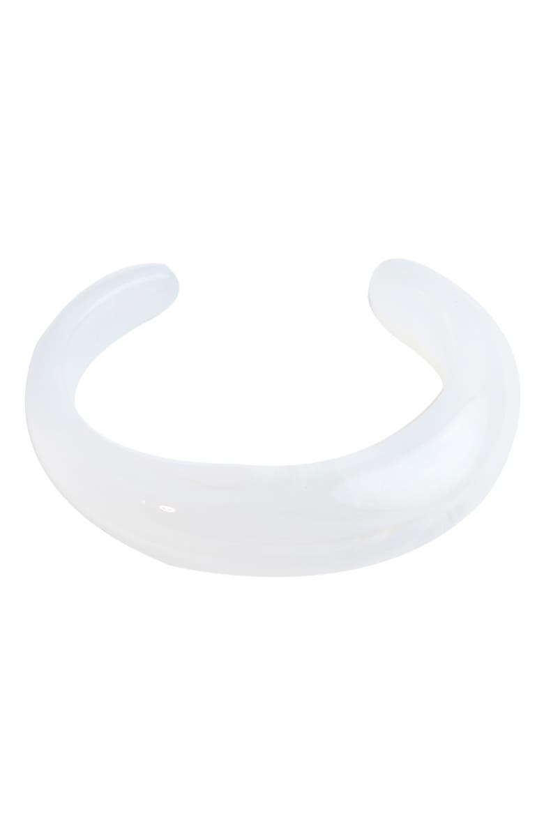 Panacea Resin Cuff Bracelet, Main, color, White