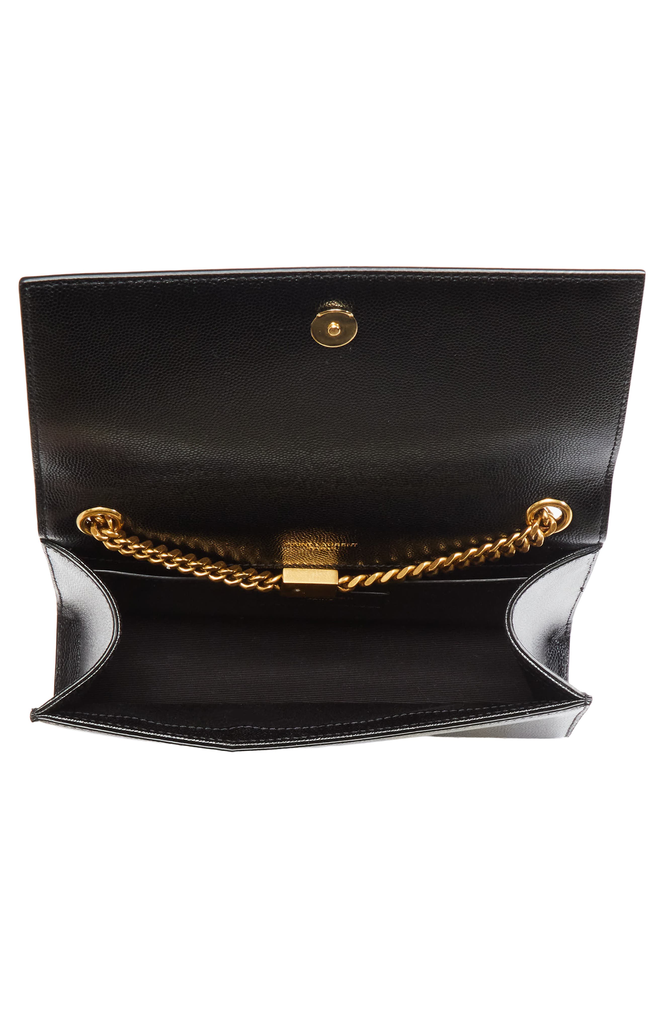 Saint Laurent Small Kate Patent Leather Shoulder Bag, Alternate, color, 