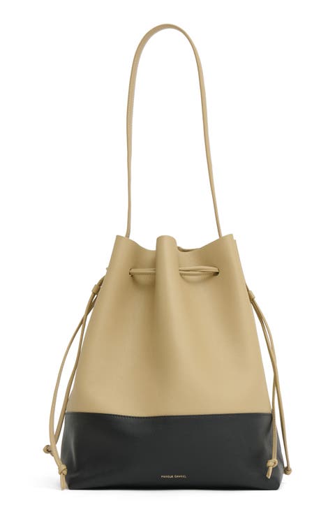Drawstring Cabas Bucket Bag