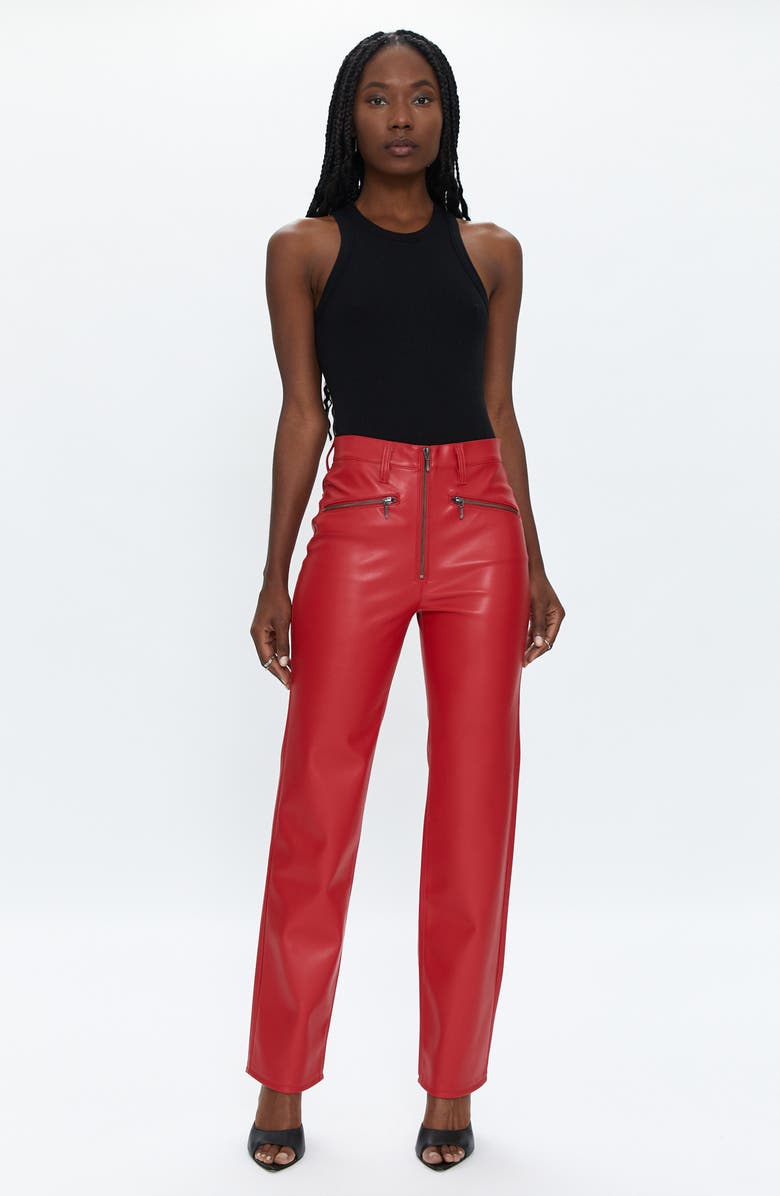 Pistola Cassie Super High Waist Straight Leg Pants, Alternate, color, 