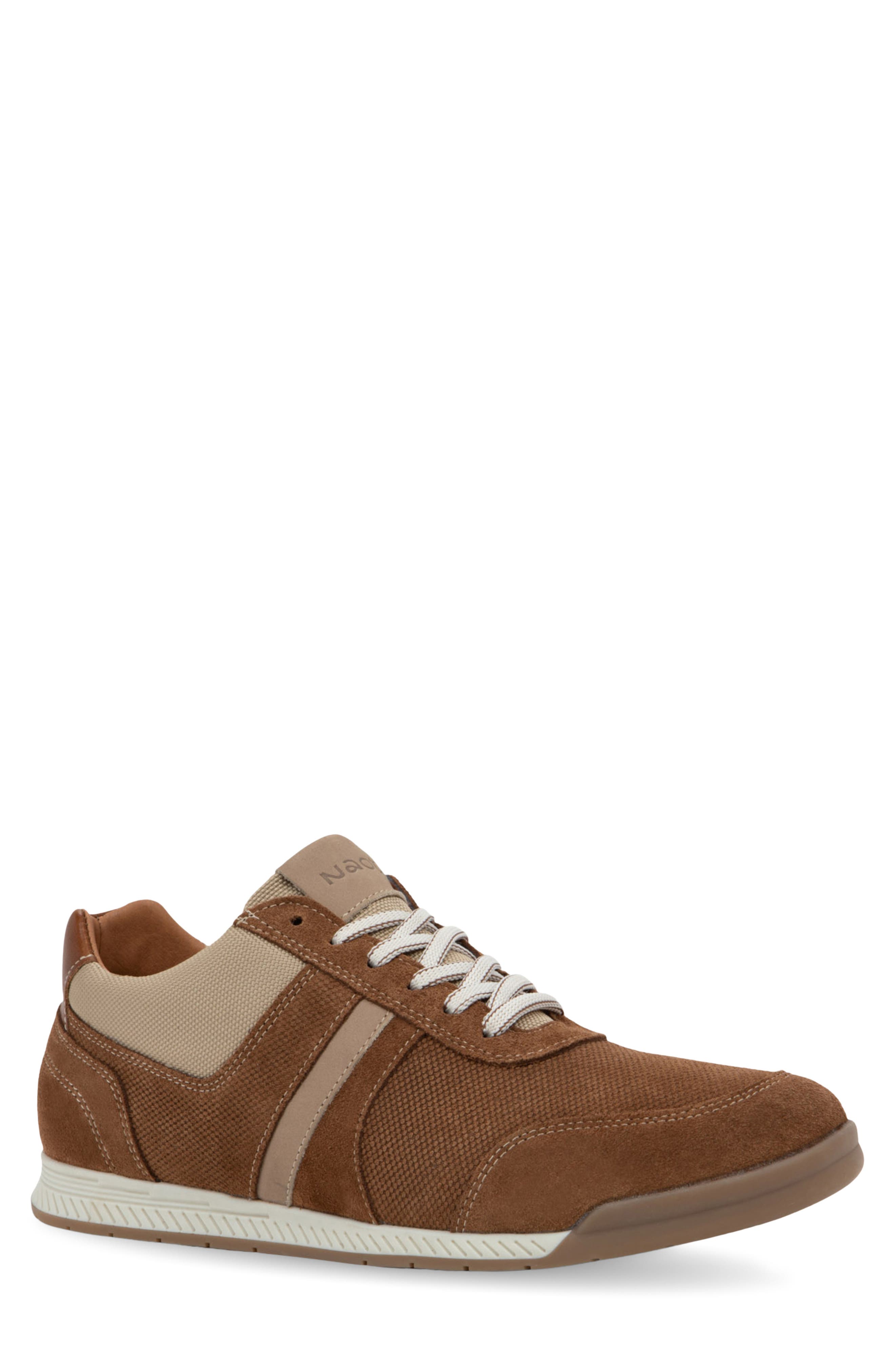 Spin Sneaker, Main, color, BROWN SUEDE COMBO