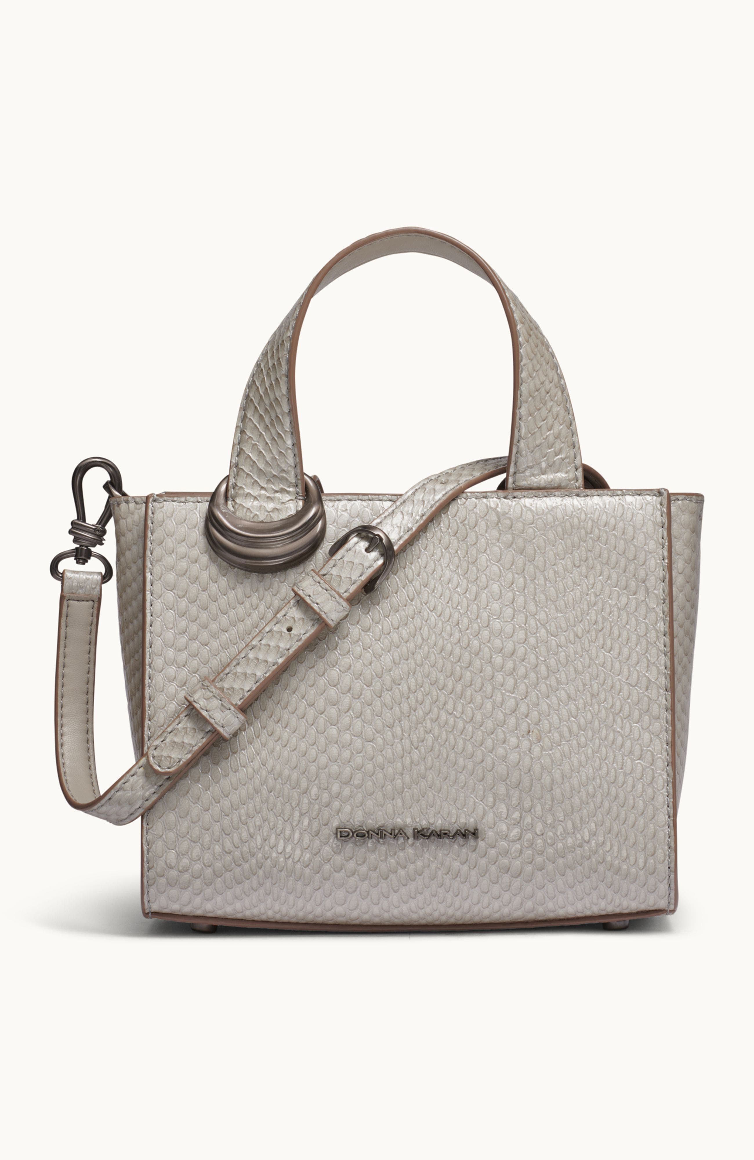 Donna Karan New York Hewlett Snake Crossbody, Main, color, Zinc