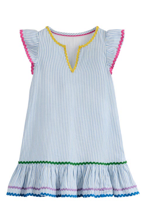 Mini Boden Kids' Emmy Stripe Cotton Beach Dress