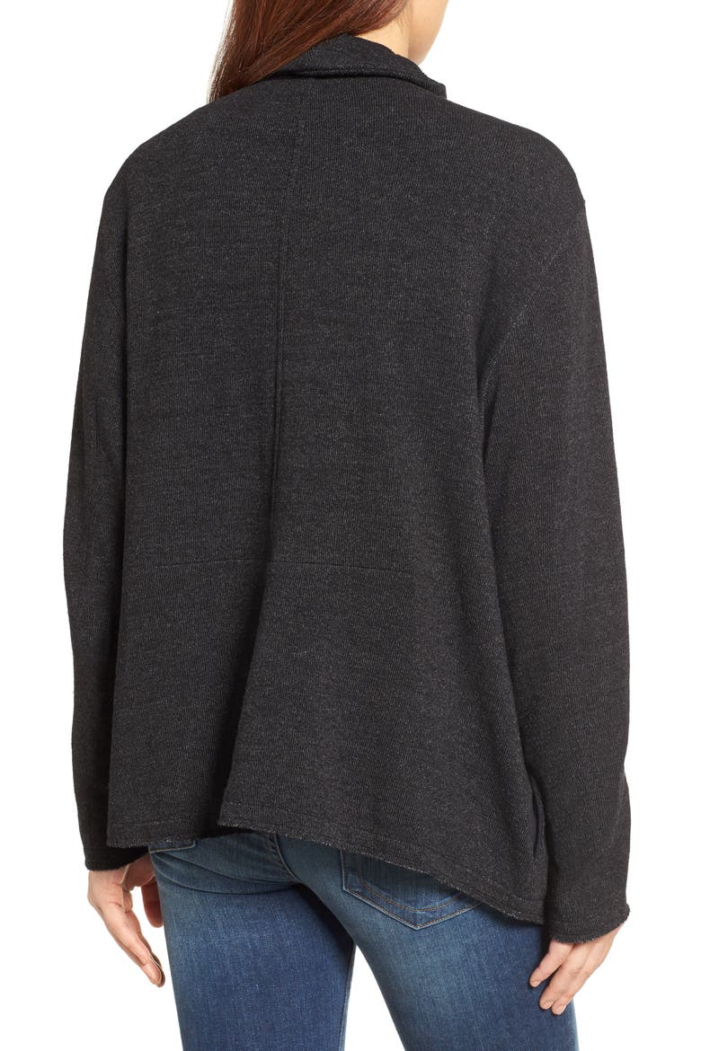 Knit Moto Jacket, Alternate, color, BLACK
