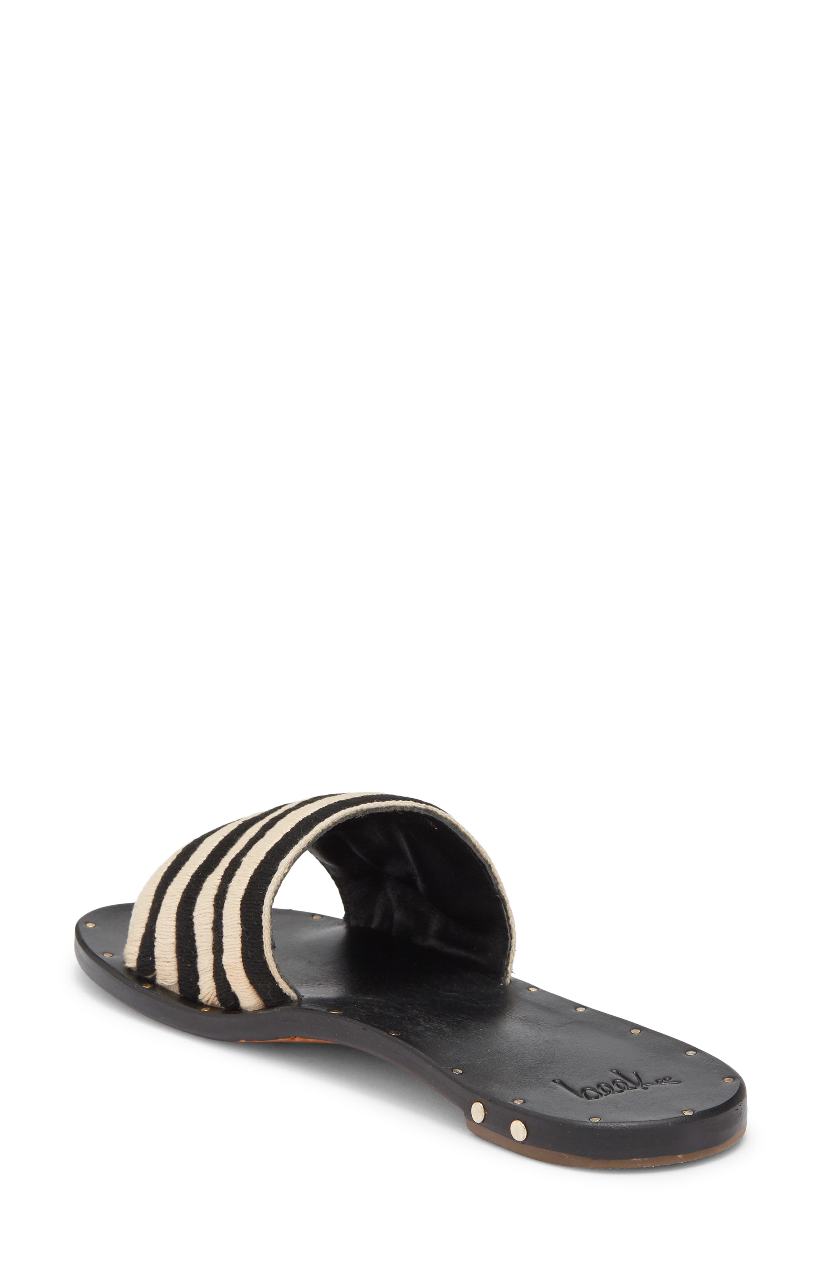 Beek Lovebird Slide Sandal, Alternate, color, Black Stripe