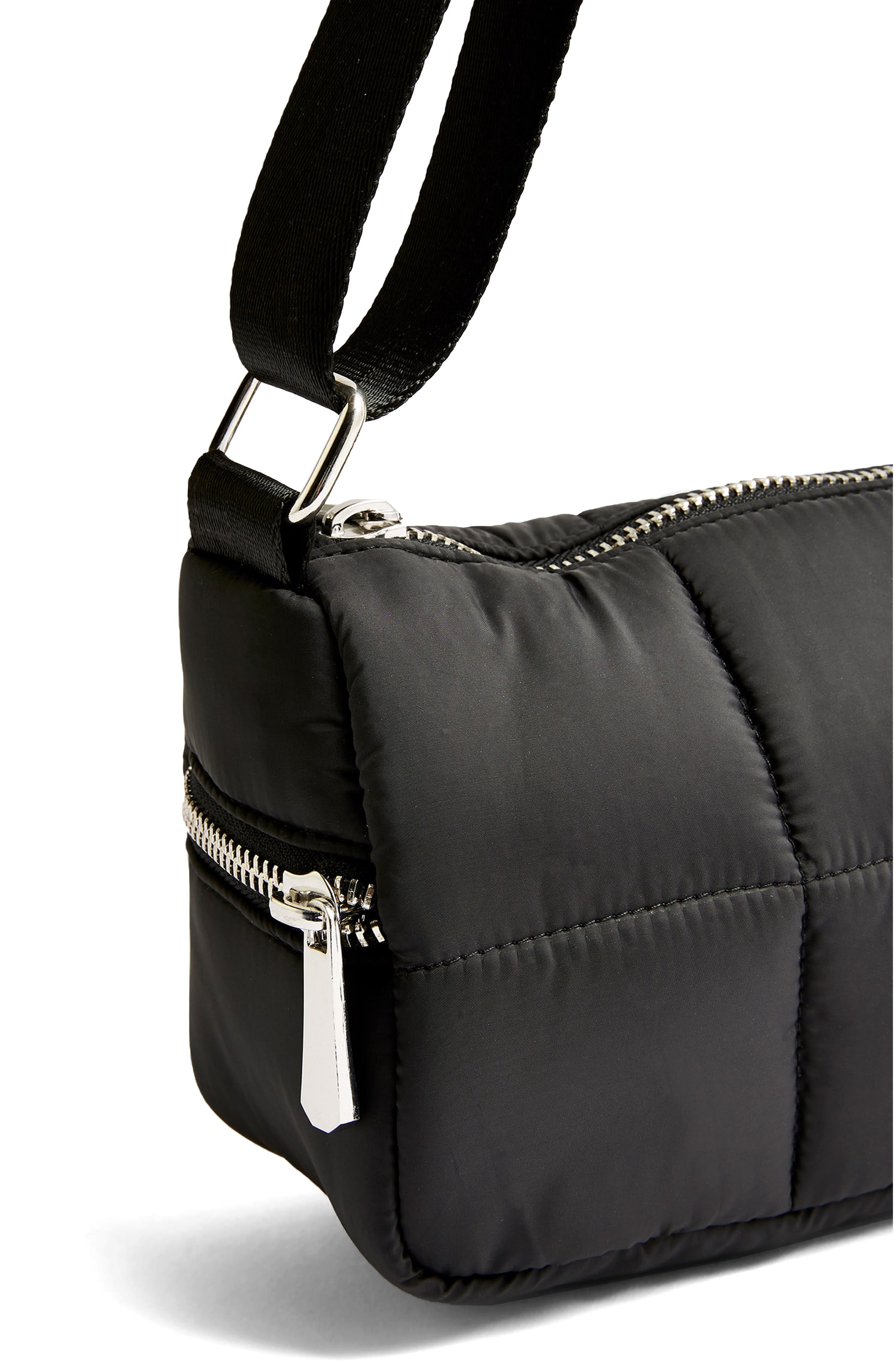 Topshop Quilted Shoulder Bag, Alternate, color, 