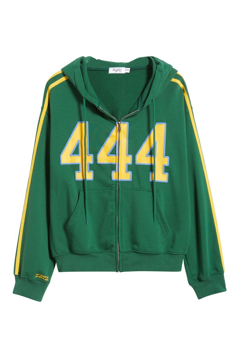 444 Zip-Up Graphic Hoodie (Women) | Nordstrom