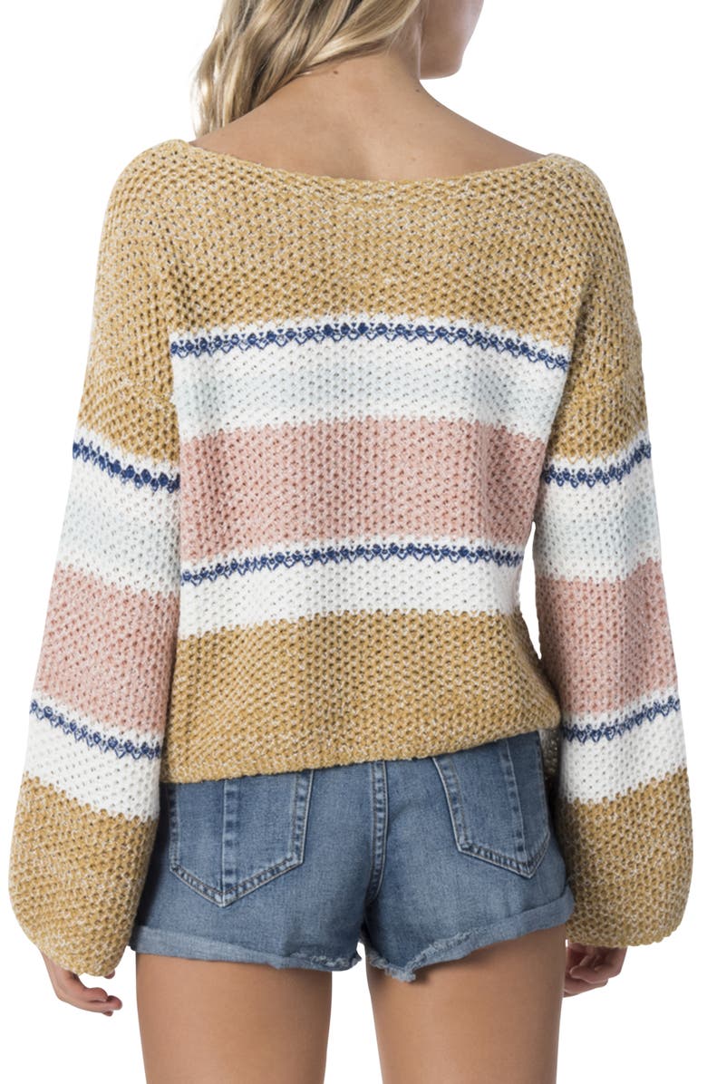Rip Curl Sunsetters Stripe Sweater, Alternate, color, 