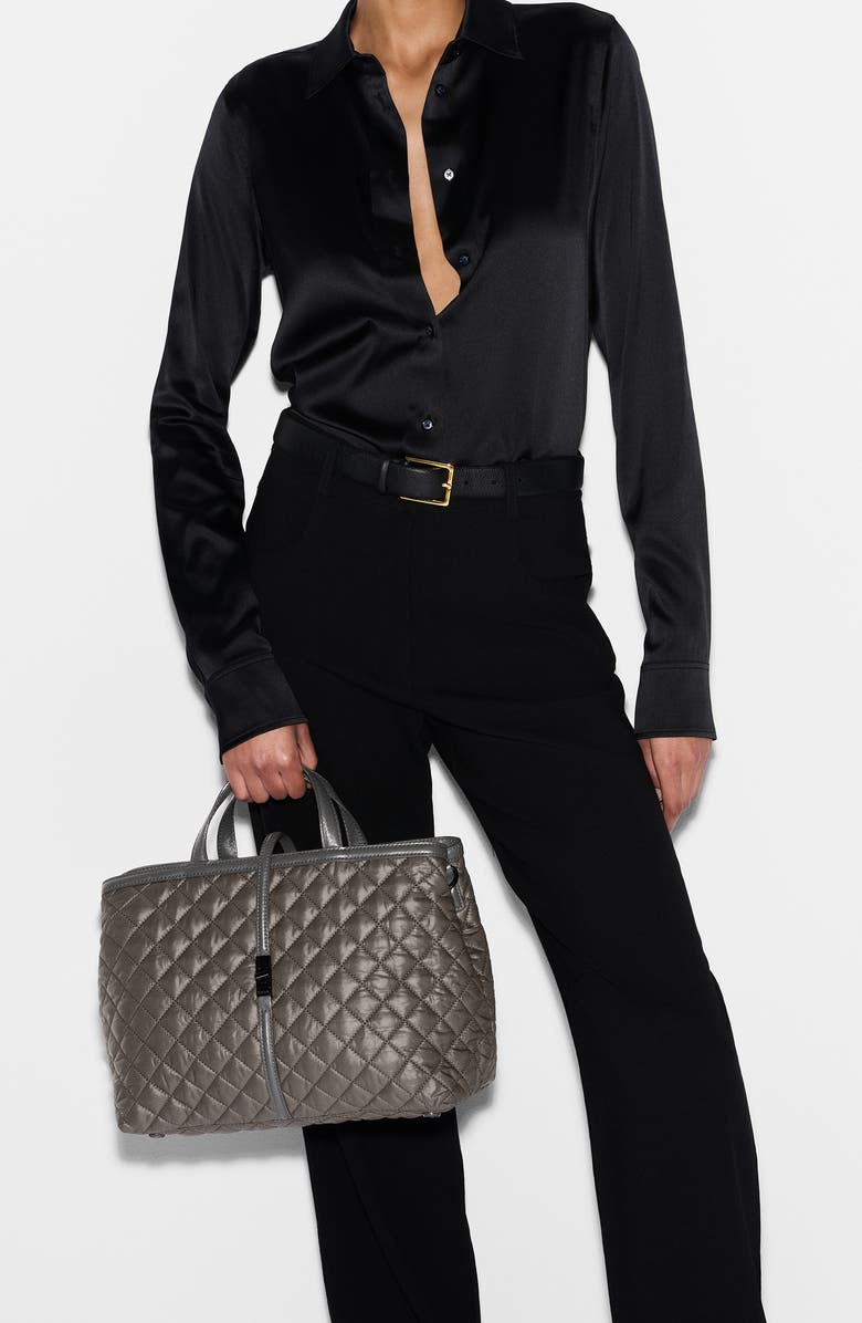 MZ Wallace Medium Astor Diamond Quilted Top Handle Bag, Alternate, color, Magnet