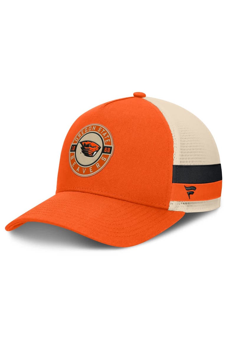 Men's Fanatics Orange/Cream Oregon State Beavers Prestige Trucker Adjustable Hat, Main, color, Orange