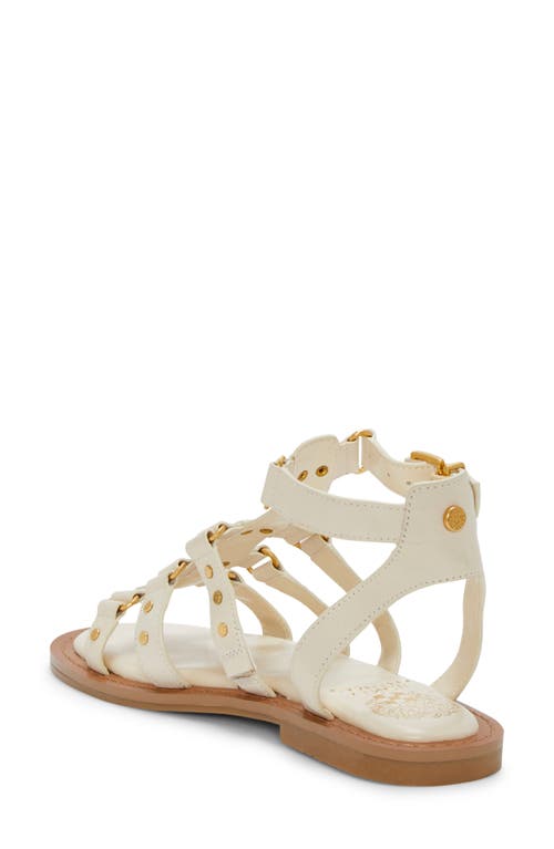 Vince Camuto Claira Gladiator Sandal In Panna Creme Smooth