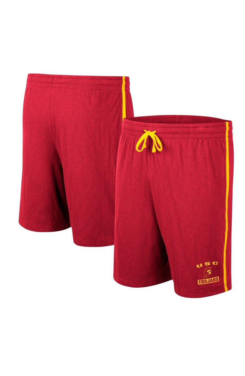 COLOSSEUM Men's Colosseum Cardinal USC Trojans Thunder Slub Shorts, Main, color, 