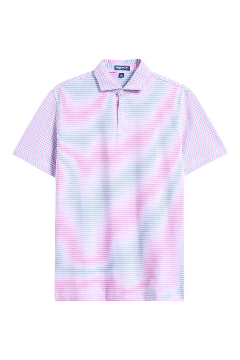 Crown Crafted Albatross Stripe Pima Cotton Blend Polo, Alternate, color, BLUE TOPAZ