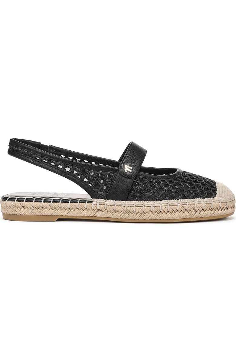 Naturalizer Jolie Slingback Espadrille Flat, Alternate, color, Black