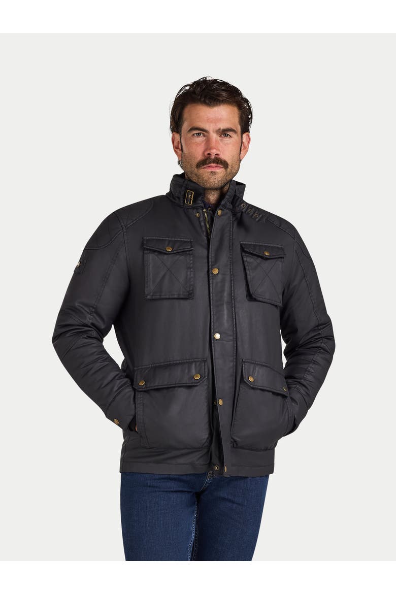 Wax Effect Jacket, Alternate, color, Black