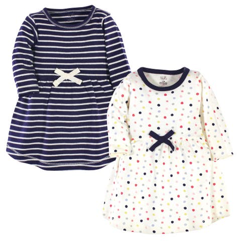 2Pk Long Sleeve Organic Dresses
