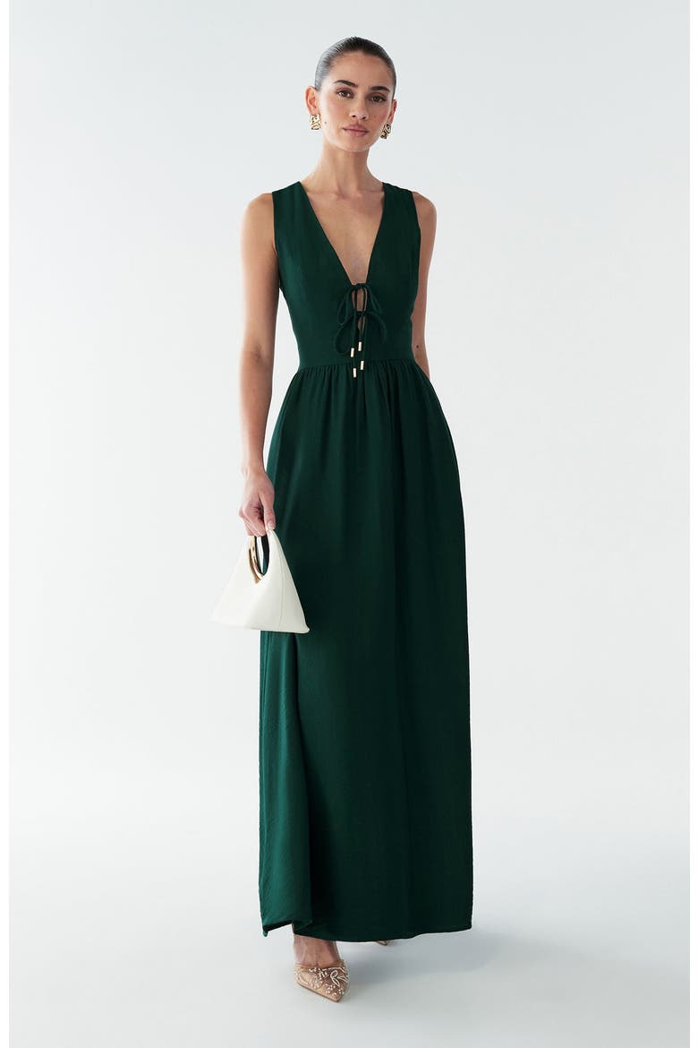 Amber Maxi Dress, Alternate, color, Emerald