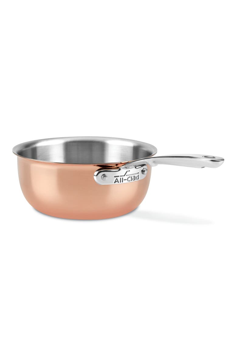 c4 Copper 2.5-Quart Saucier, Main, color, COPPER