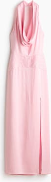 H&M Cowl-neck Satin Dress