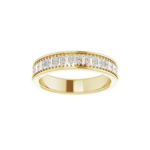 1/3 Ct Natural Diamond Band In 14k Gold