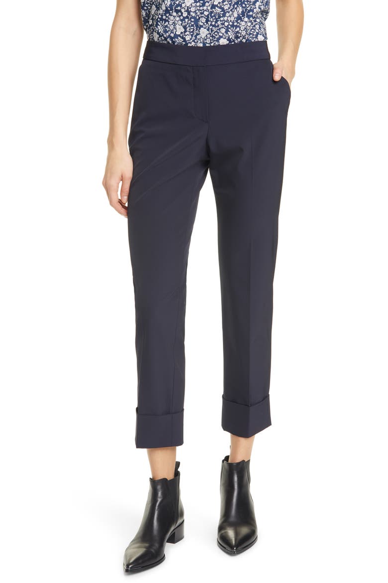 Reva Cuffed Crop Pants, Main, color, MOONLIGHT