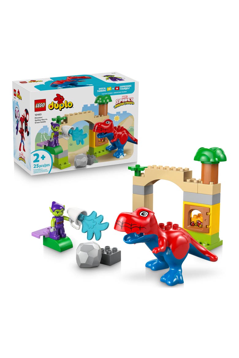 2+ Dinosaur Spidey-Rex vs. Green Goblin Building Set - 10463, Main, color, MULTI