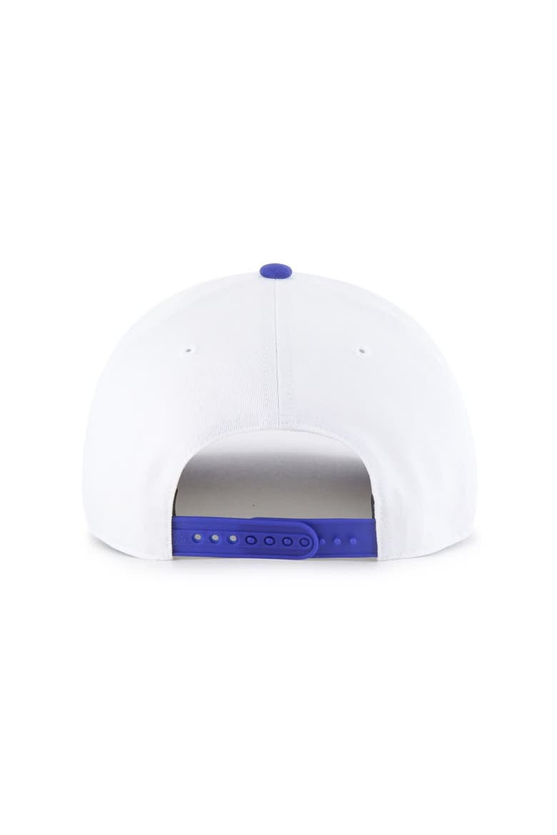Men's '47 White/Royal Los Angeles Rams Relaxed Hitch Adjustable Hat, Alternate, color, White