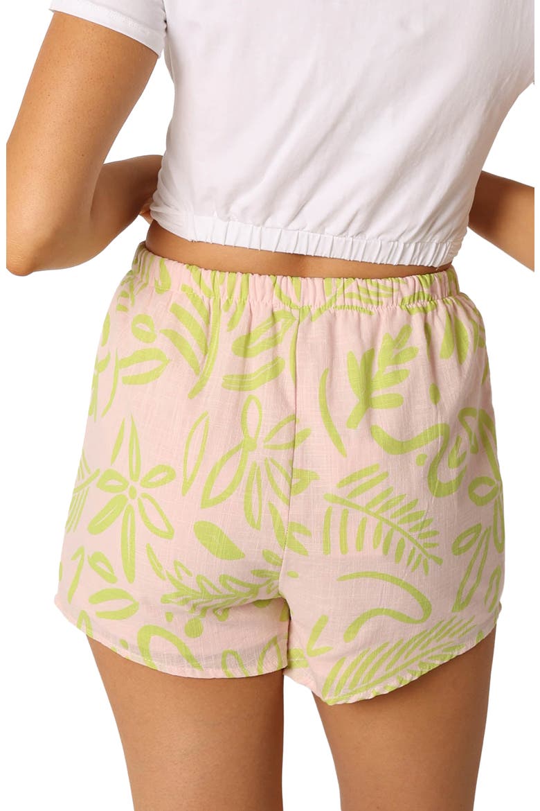 Lee Floral Print Cotton Shorts, Alternate, color, CITRUS