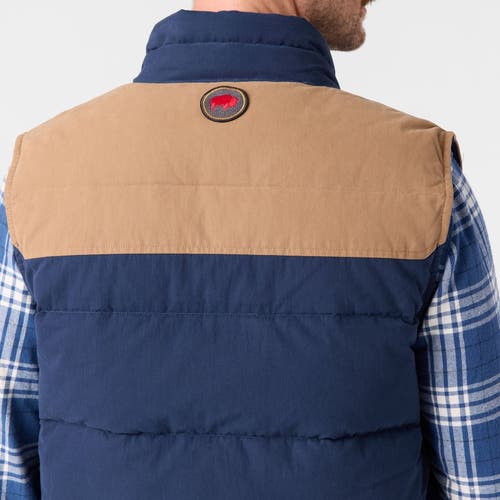 Mountain Khakis Ryker Peak Down Vest In Crater Navy