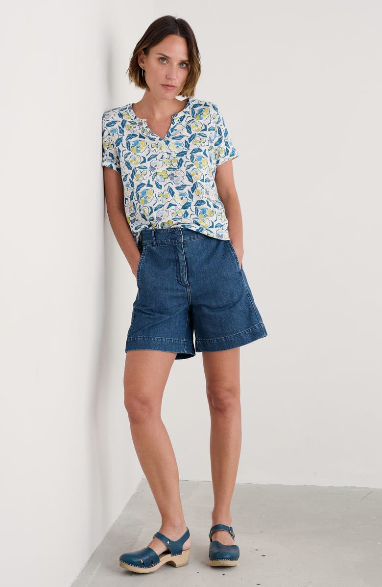 Seasalt Cornwall Waterflow Short Sleeve Organic Cotton Shirt, Alternate, color, 