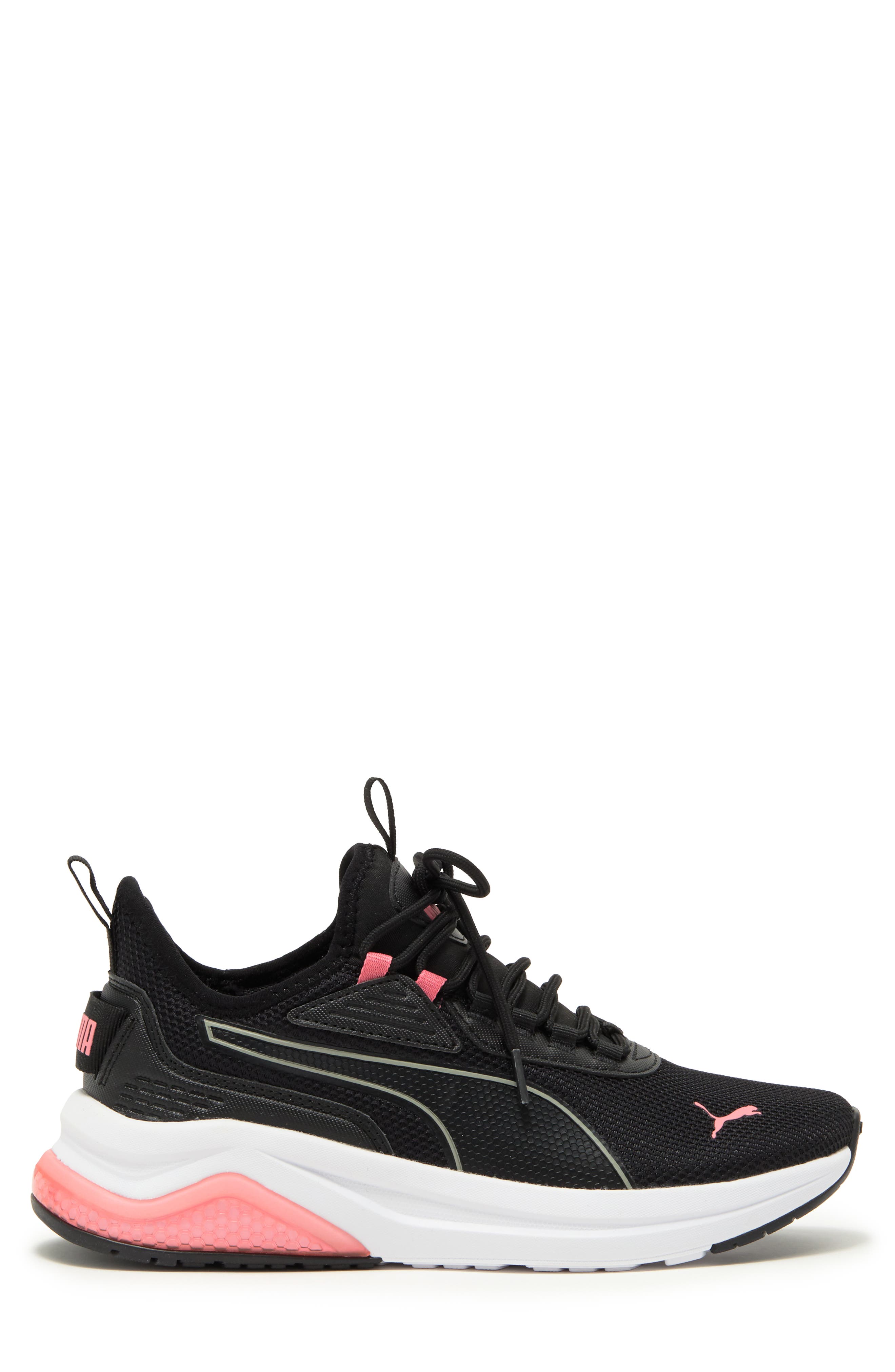 PUMA Amplifier Sneaker, Alternate, color, Puma Black-Passionfruit-White