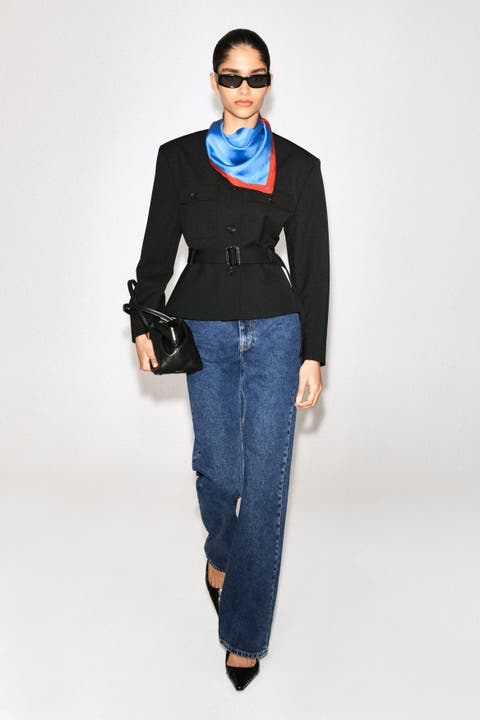 Belted Peplum Jacket