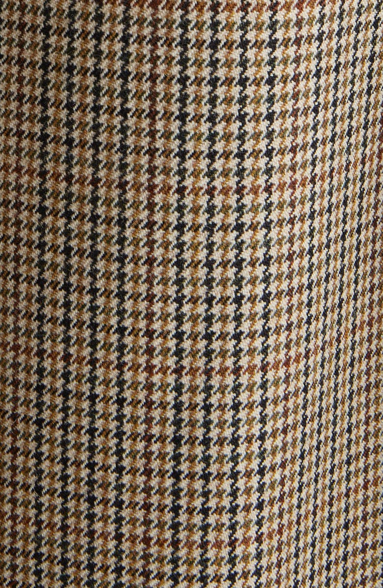 Maison Margiela Microhoundstooth Check Virgin Wool Cape Blazer, Alternate, color,