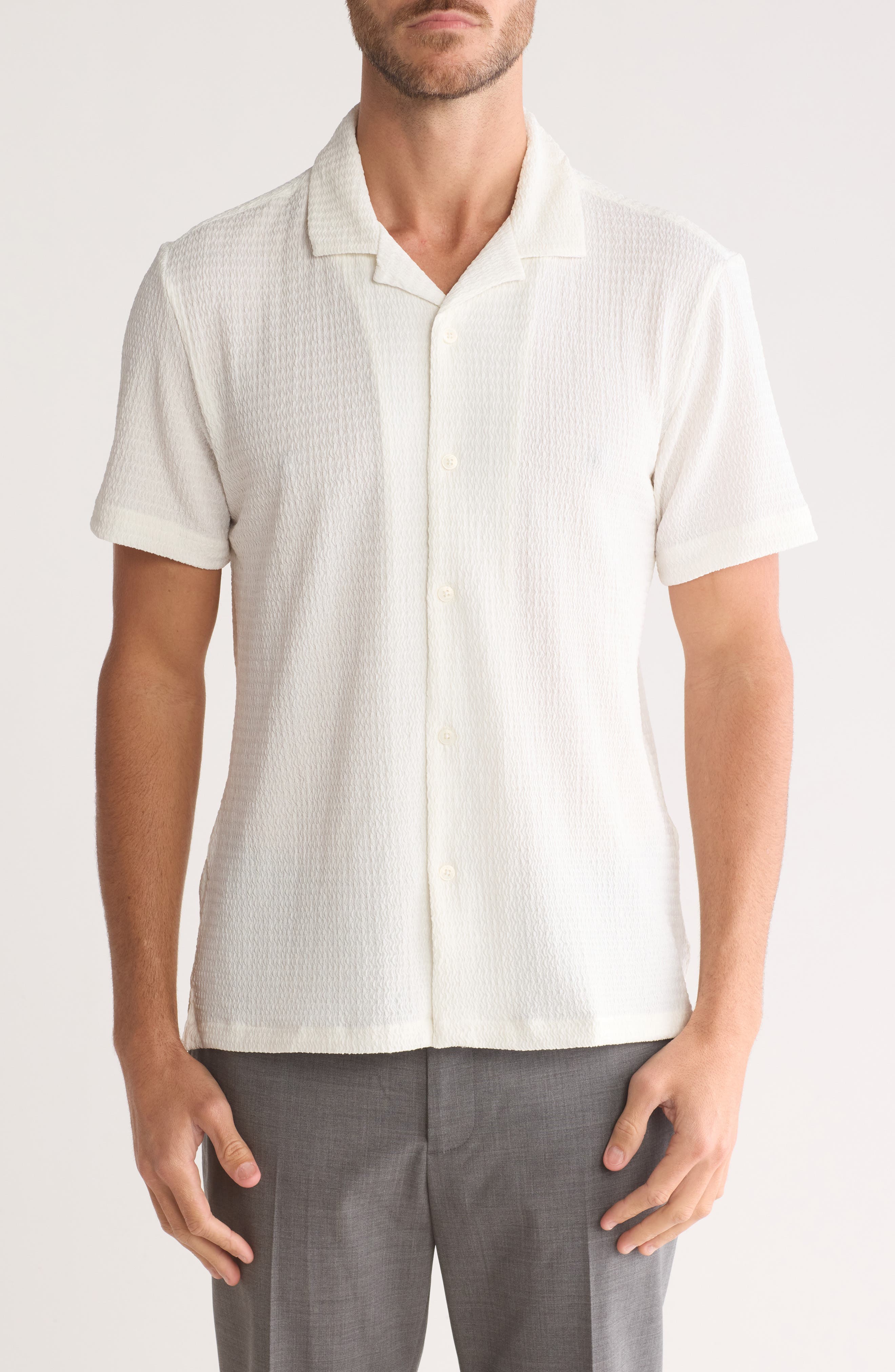 Cactus Man Texture Short Sleeve Shirt