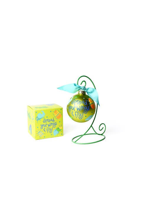 Bugs & Critters Glass Ornament with Green Stand